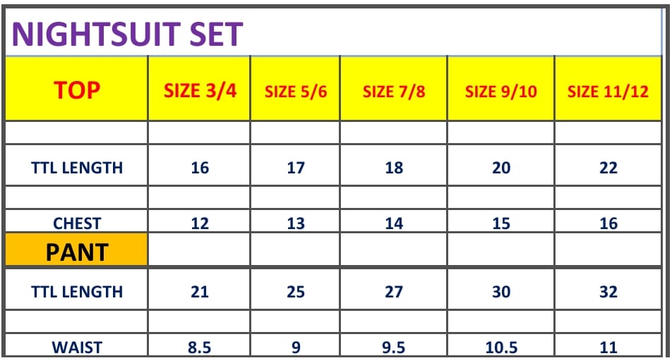 Kid's Collar night Suits (Tom & Jerry) - sanright