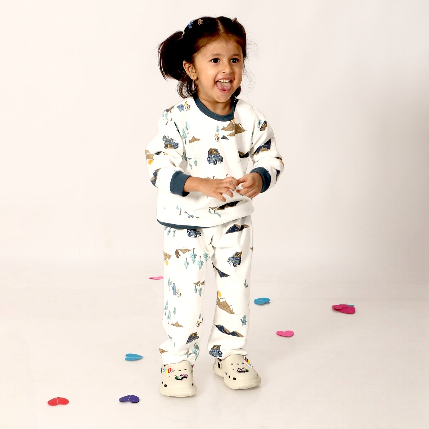 Exclusive Kids’ Loungewear Winter set (Snow)(Fleece)