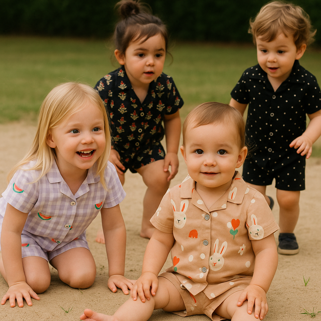 Exclusive Premium Front Open Shorts Sets (0-4 Yrs)