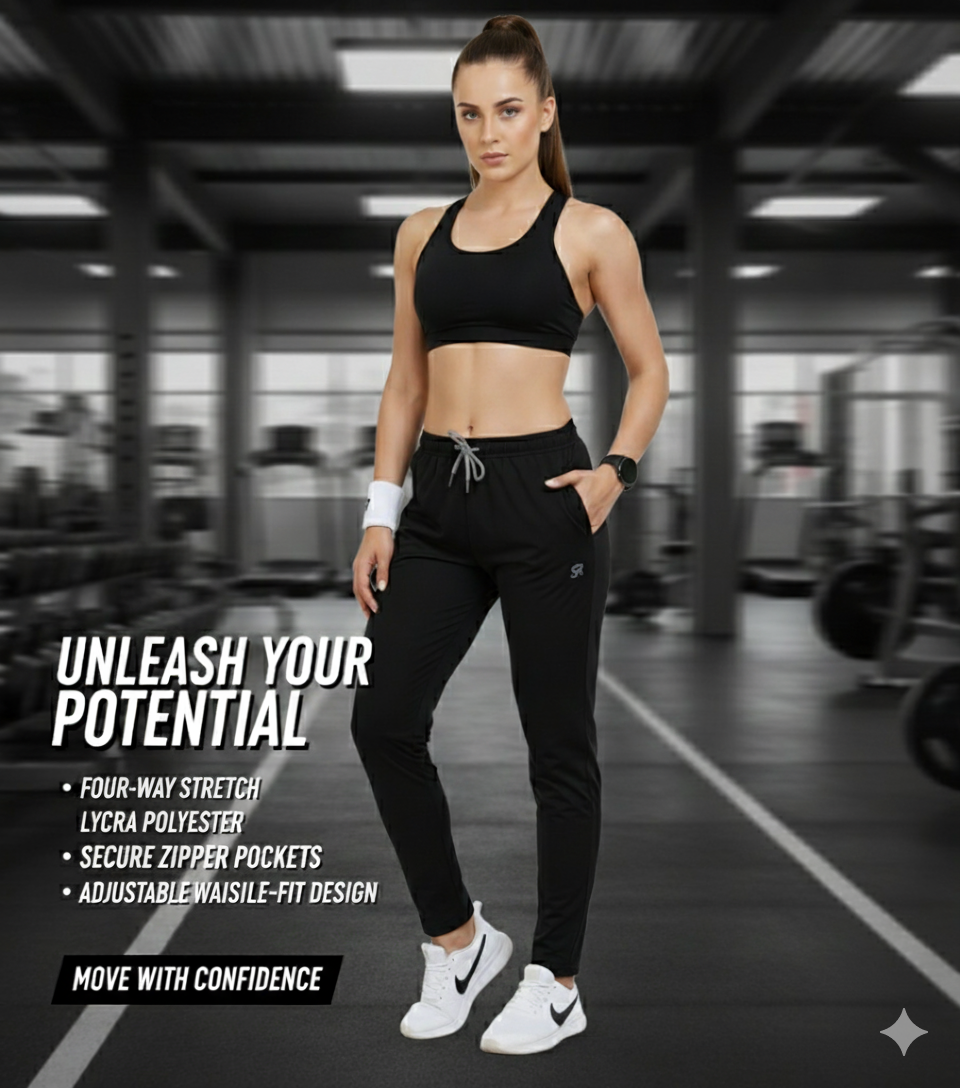 WOMENS LYCRA TRACK PANTS