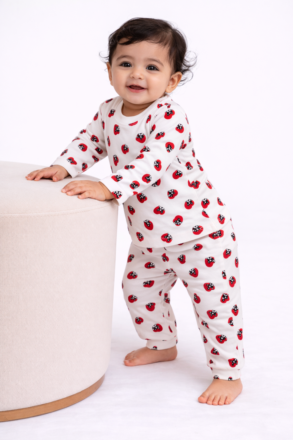 Premium Full sleeves Tshirt with Pant (Puppy with Heartin)