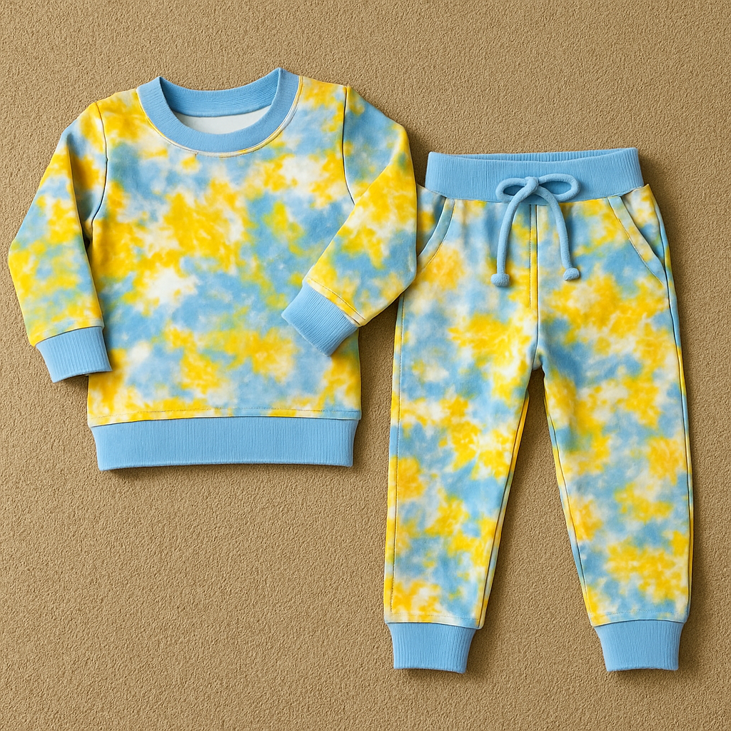 Premium Winter Full sleeves Tshirt with Pant (Yellow Green Dye&Dye)