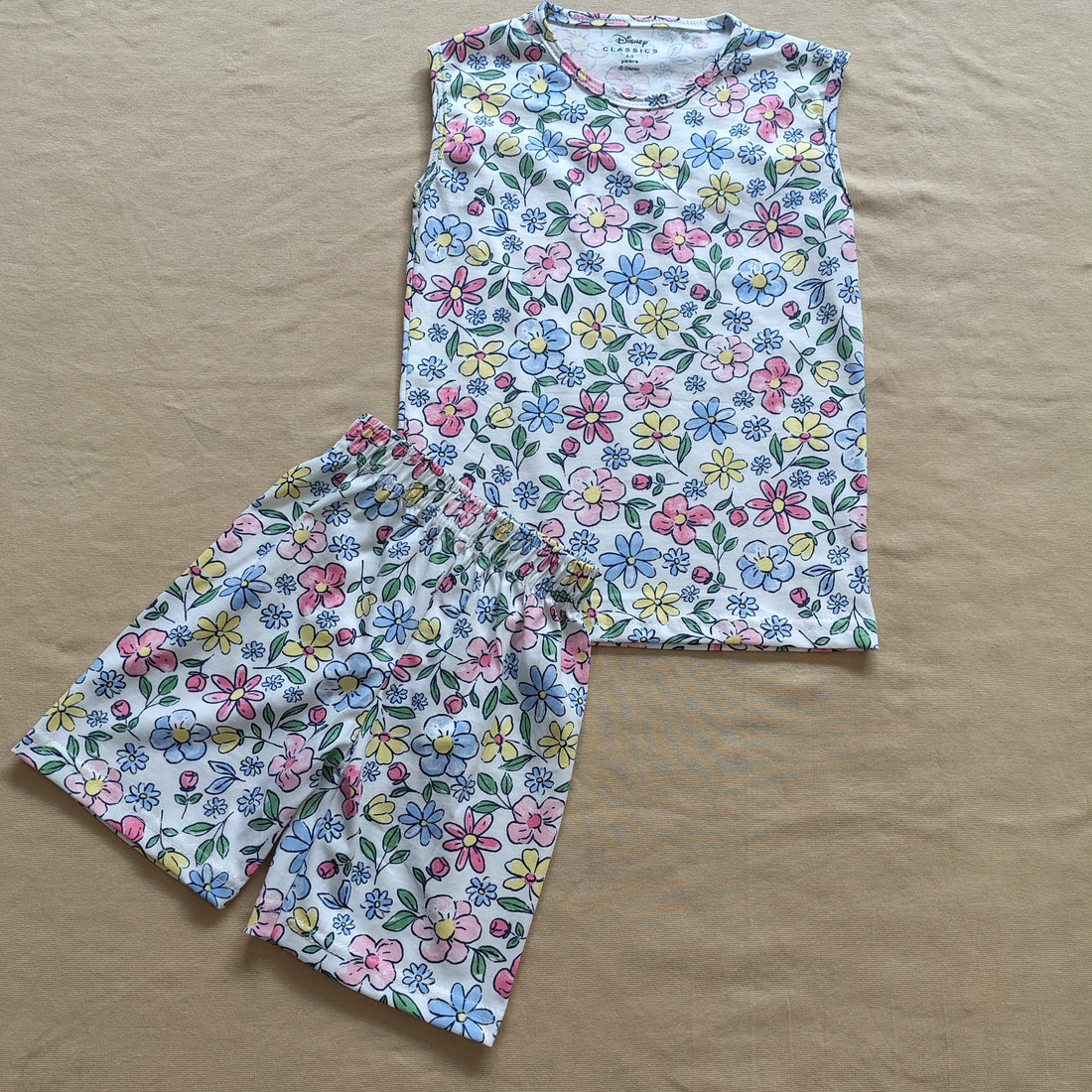 Sleeveless Shorts Sets(Multicolour Floral) - sanright