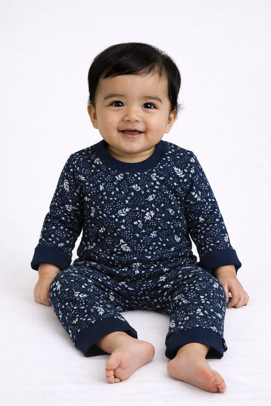 Premium Full sleeves Cotton Tshirt with Pant (Leaf🌿)