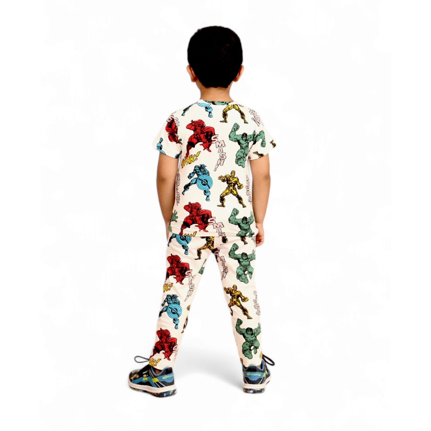 Half Sleeves Pajama Set (Avengers) - sanright