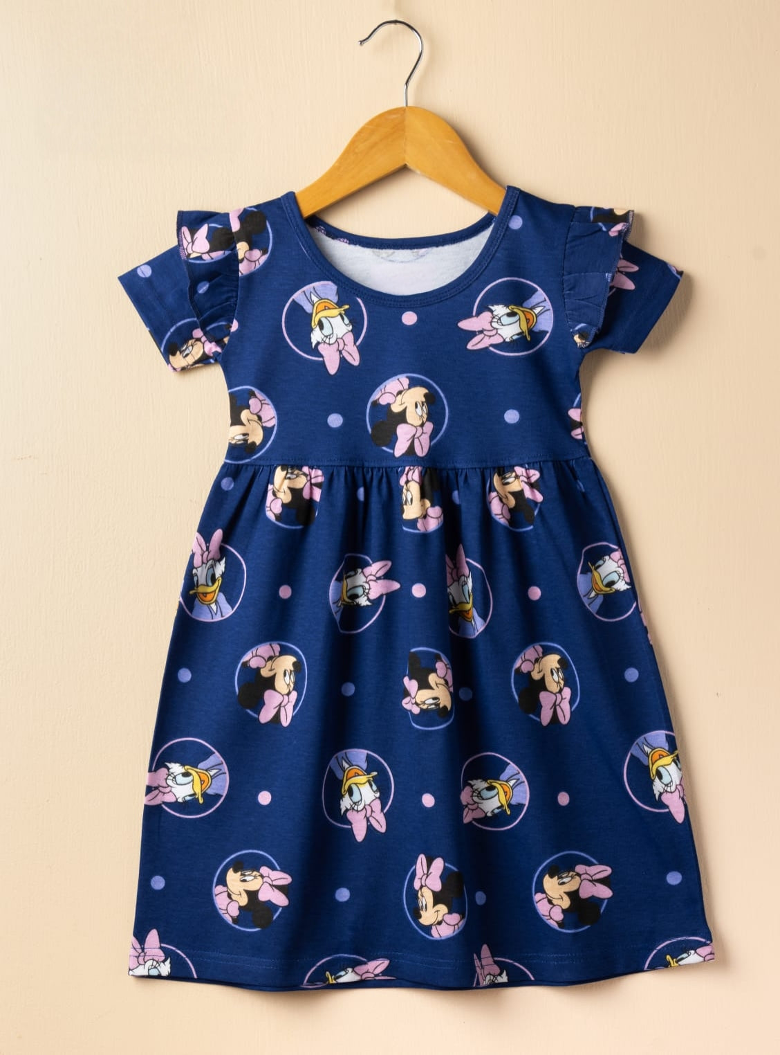 Half Sleeves Frill Frocks (Blue Minnie)