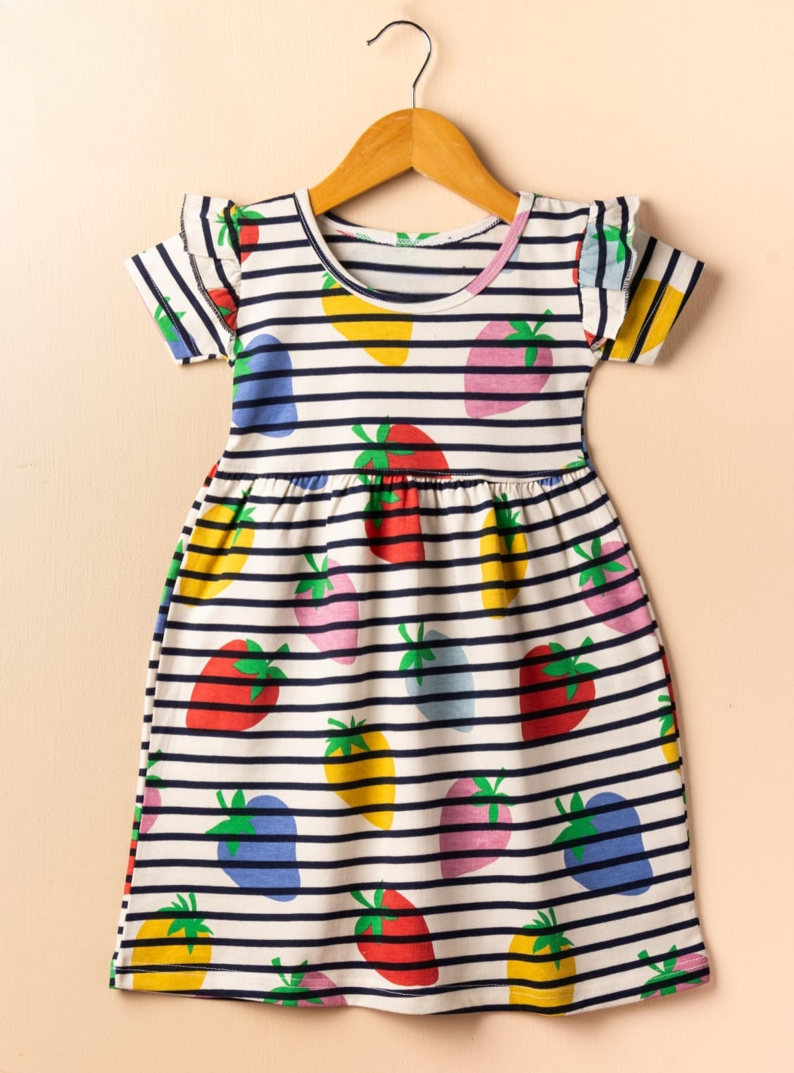 Half Sleeves Frill Frocks (Berries)