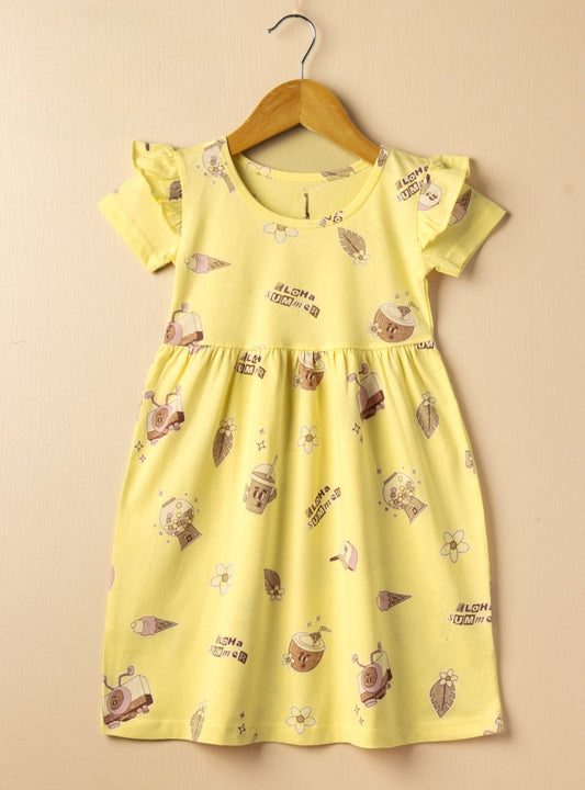 Half Sleeves Frill Frocks (Aloha Summer)