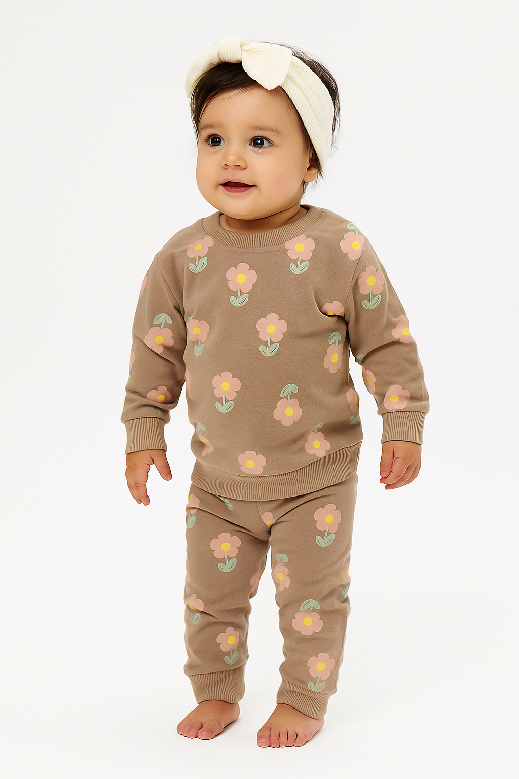 Kids’  Winter set (Kaaki Flowers)