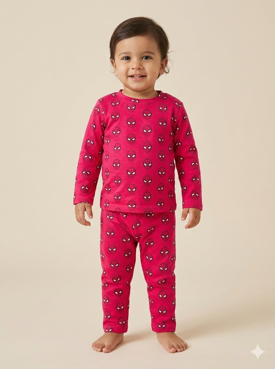 Premium Full sleeves Tshirt with Pant (red spider face)