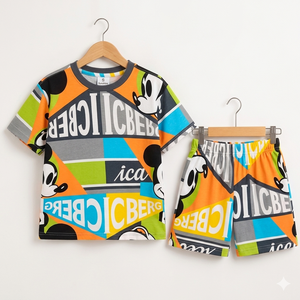 (DS003) - Drop-Shoulder Tshirt & Shorts sets (ICECUBE)