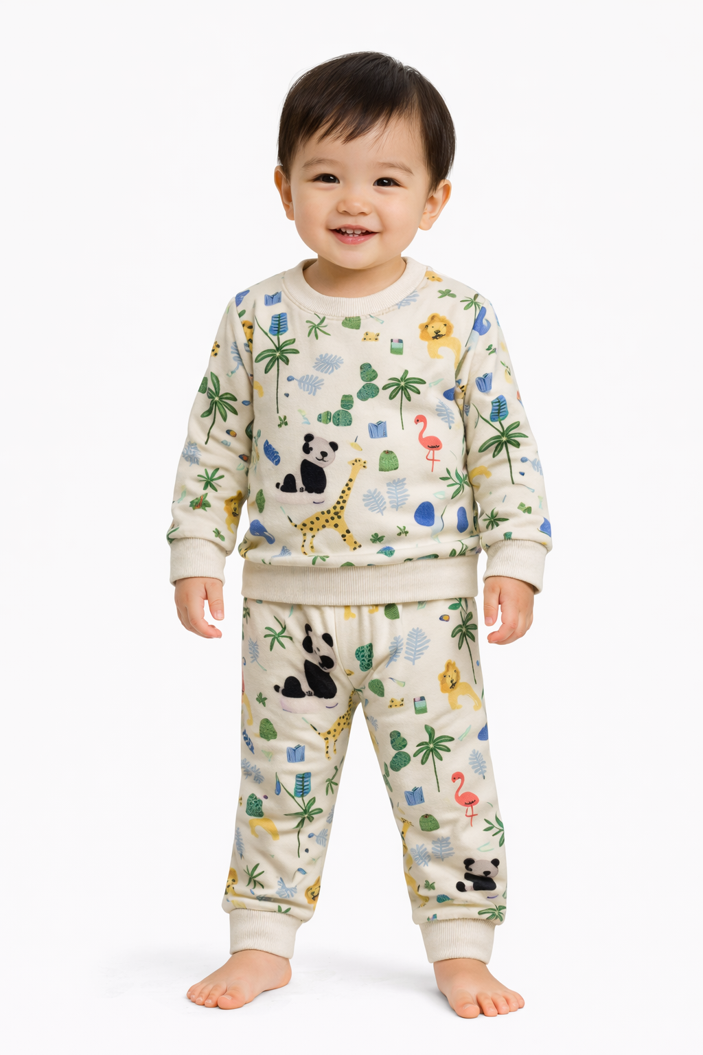 Premium Winter Full sleeves Tshirt with Pant (Jungle Celebration)