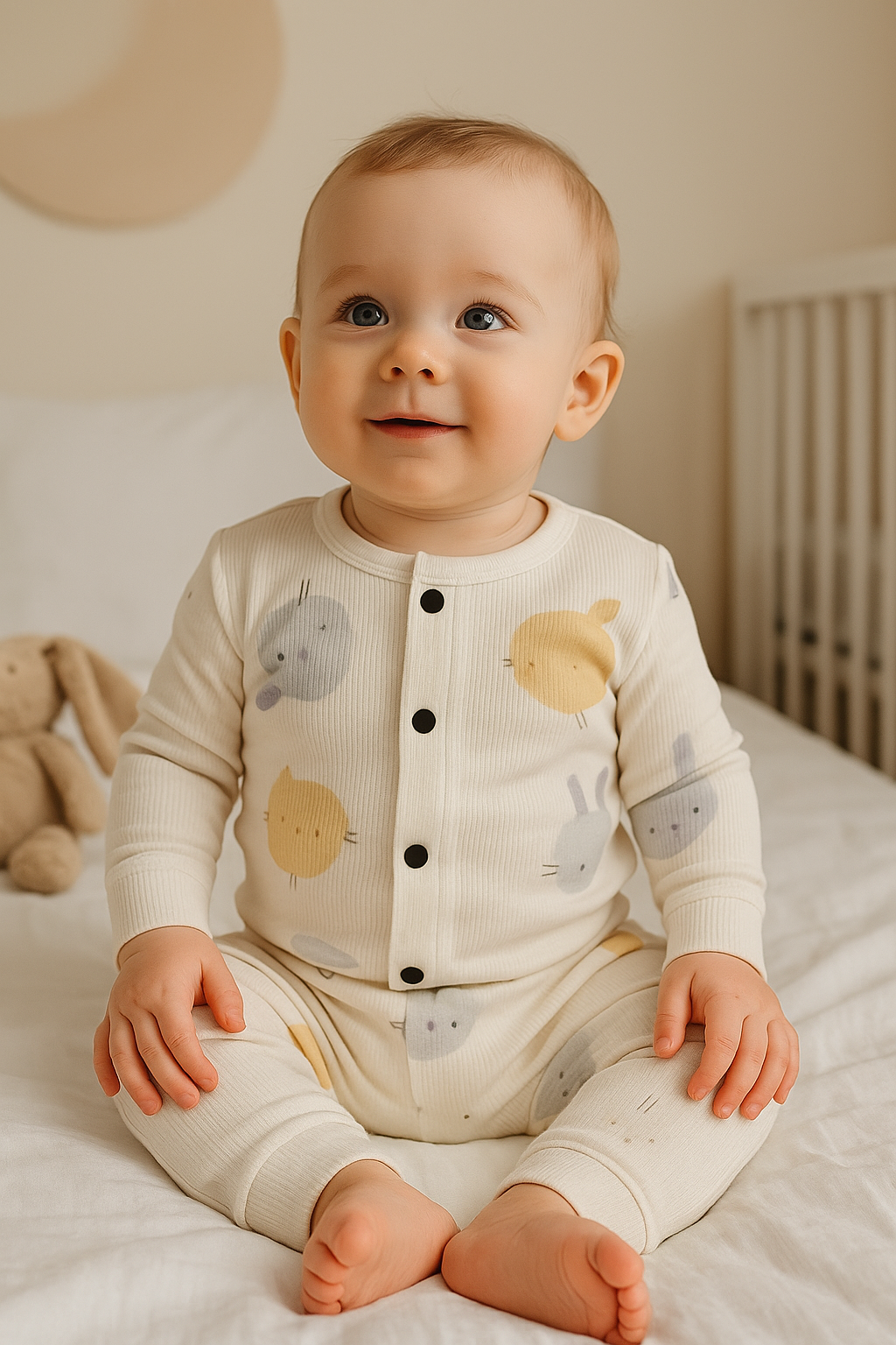 Kid's Front Open Lounge Wear Sets (Animals)