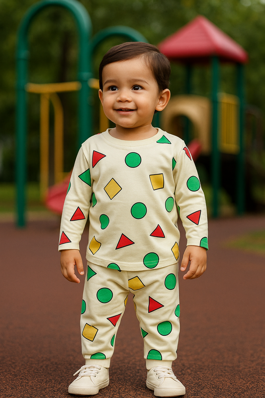 Premium Full sleeves Tshirt with Pant (Shapes) (Yr)