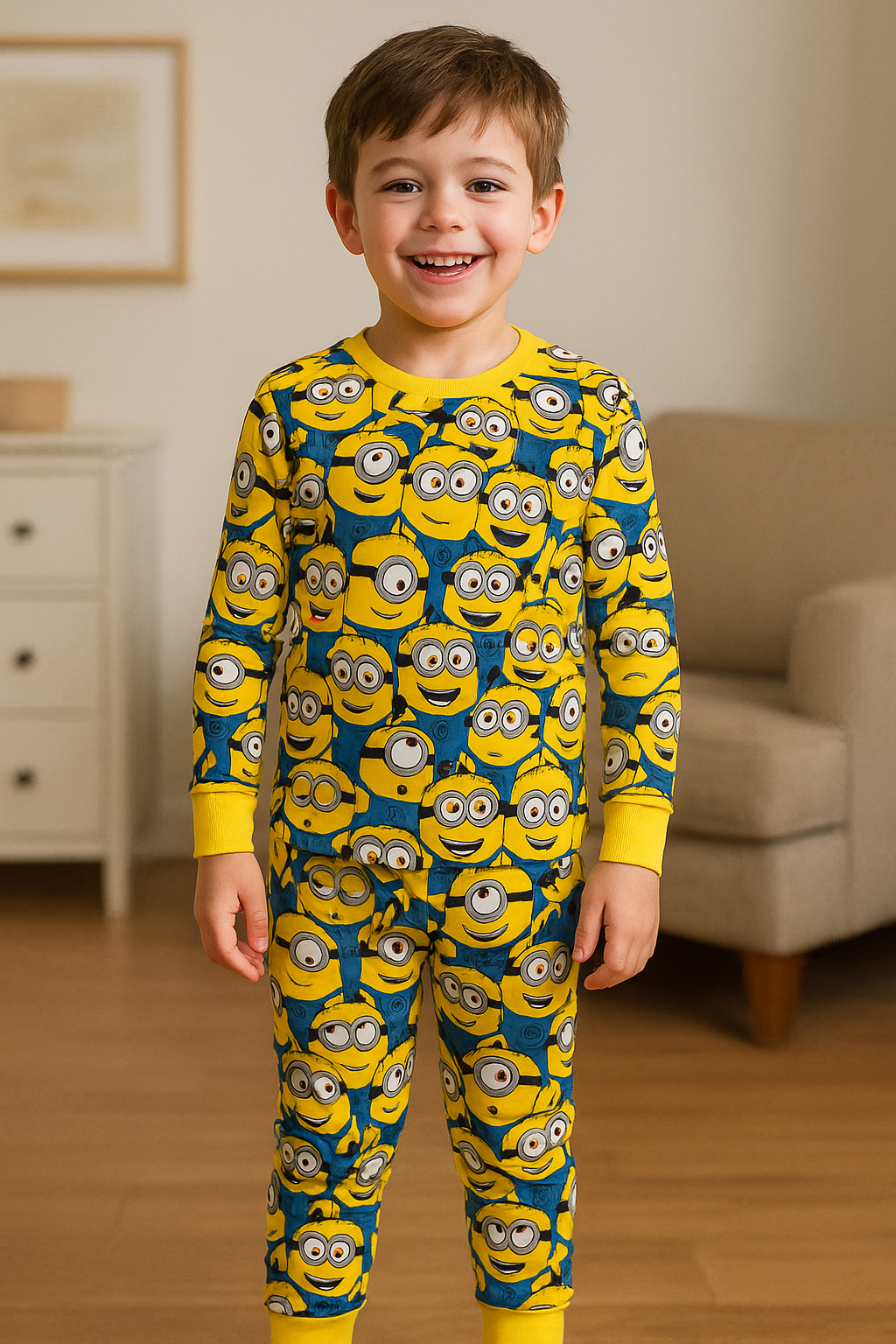 Kids’ Loungewear Set (Minion)  (4-10 Yrs)