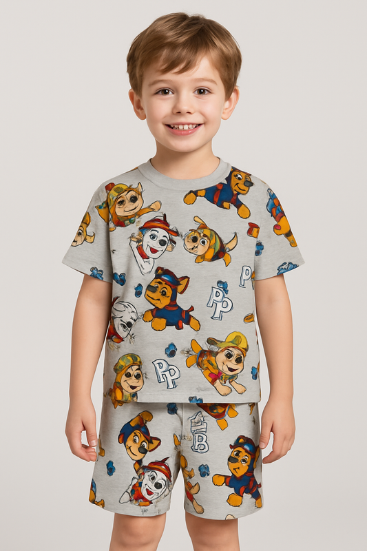 Drop-Sholder Shorts sets (Paw Patrol)