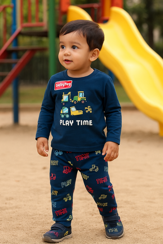 Premium Full sleeves Tshirt with Pant (Play Time Trucks)