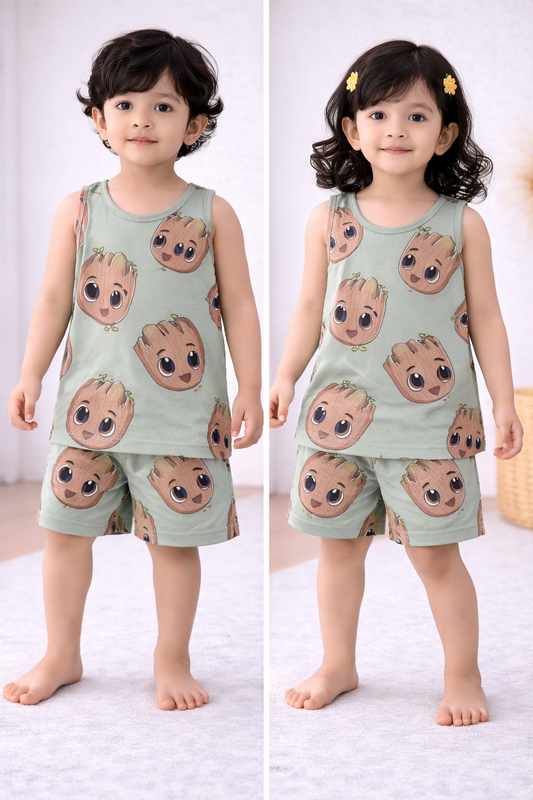 Sleeveless Shorts Sets(LOG)