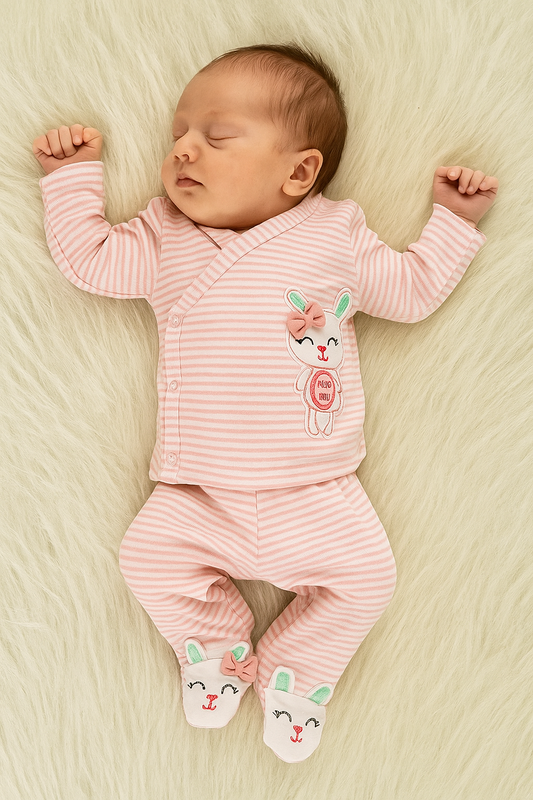 Infant Side Open Full sleeves Cotton Tshirt with Pant (Koala Brand) (Hug Me))