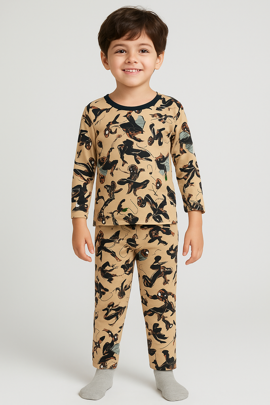 Kids’ Loungewear Winter set (Flying Spider Man)  (2-10 Yrs)