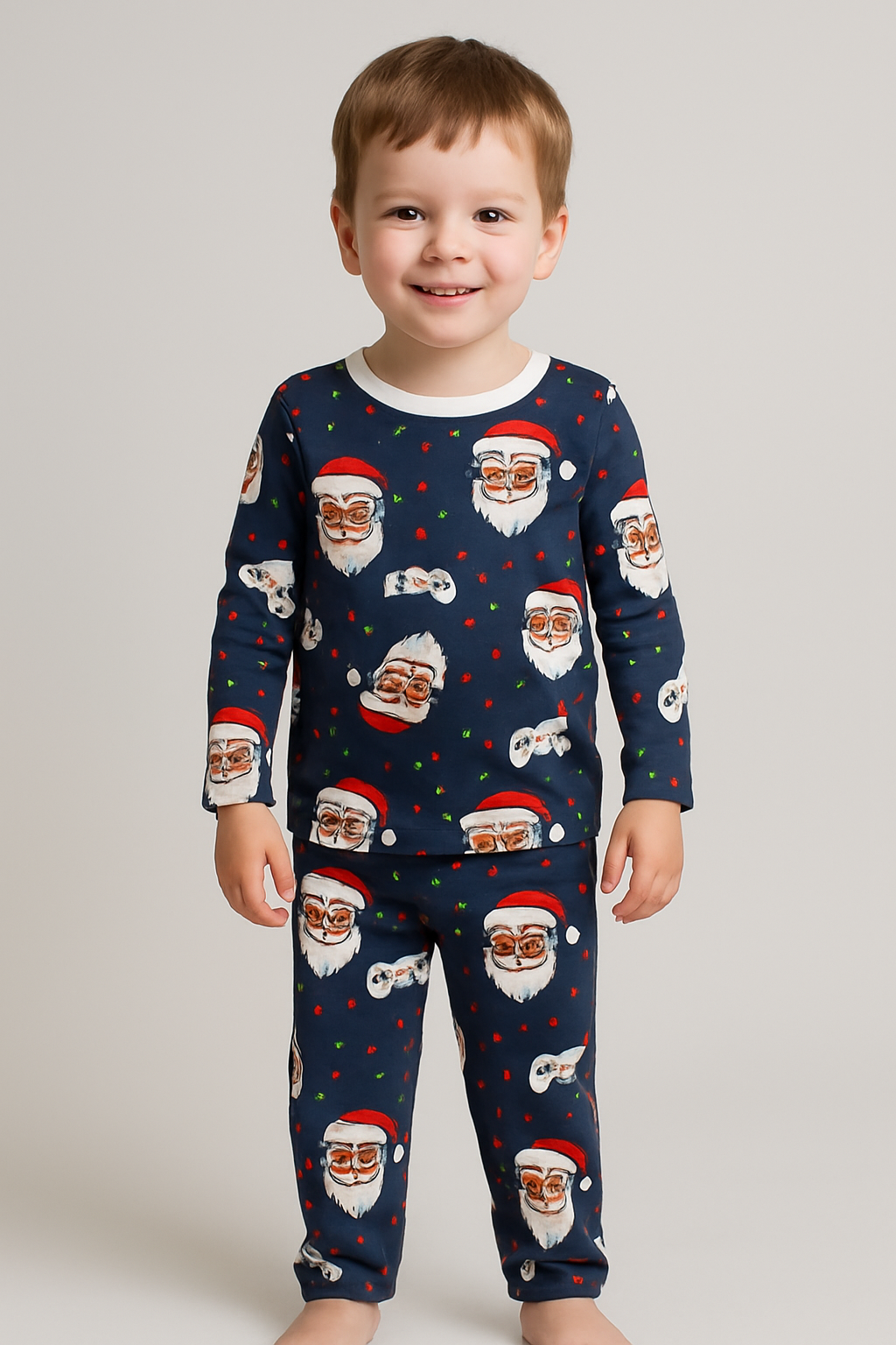 Exclusive Winter Wear (Navy Christmas) (Fleece))