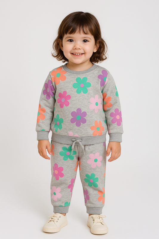 Premium Winter Full sleeves Tshirt with Pant (Bloom & Smile)