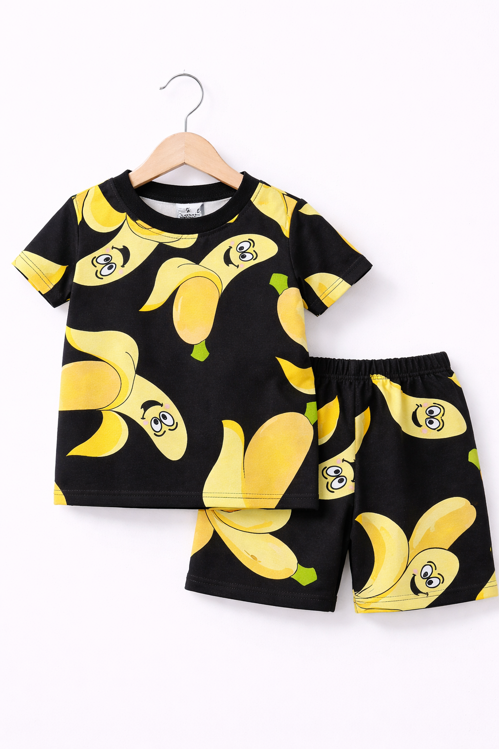 Shorts Sleeves Tshirt with Shorts Sets (Yellow Banana)