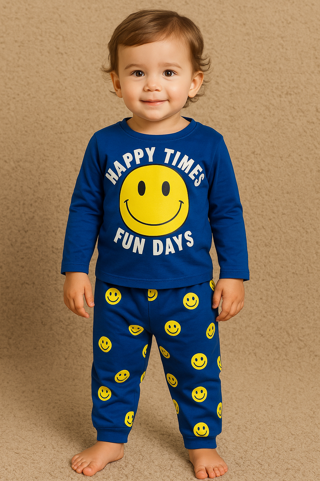 Premium Full sleeves Tshirt with Pant (Happy Smiley) (Yr)