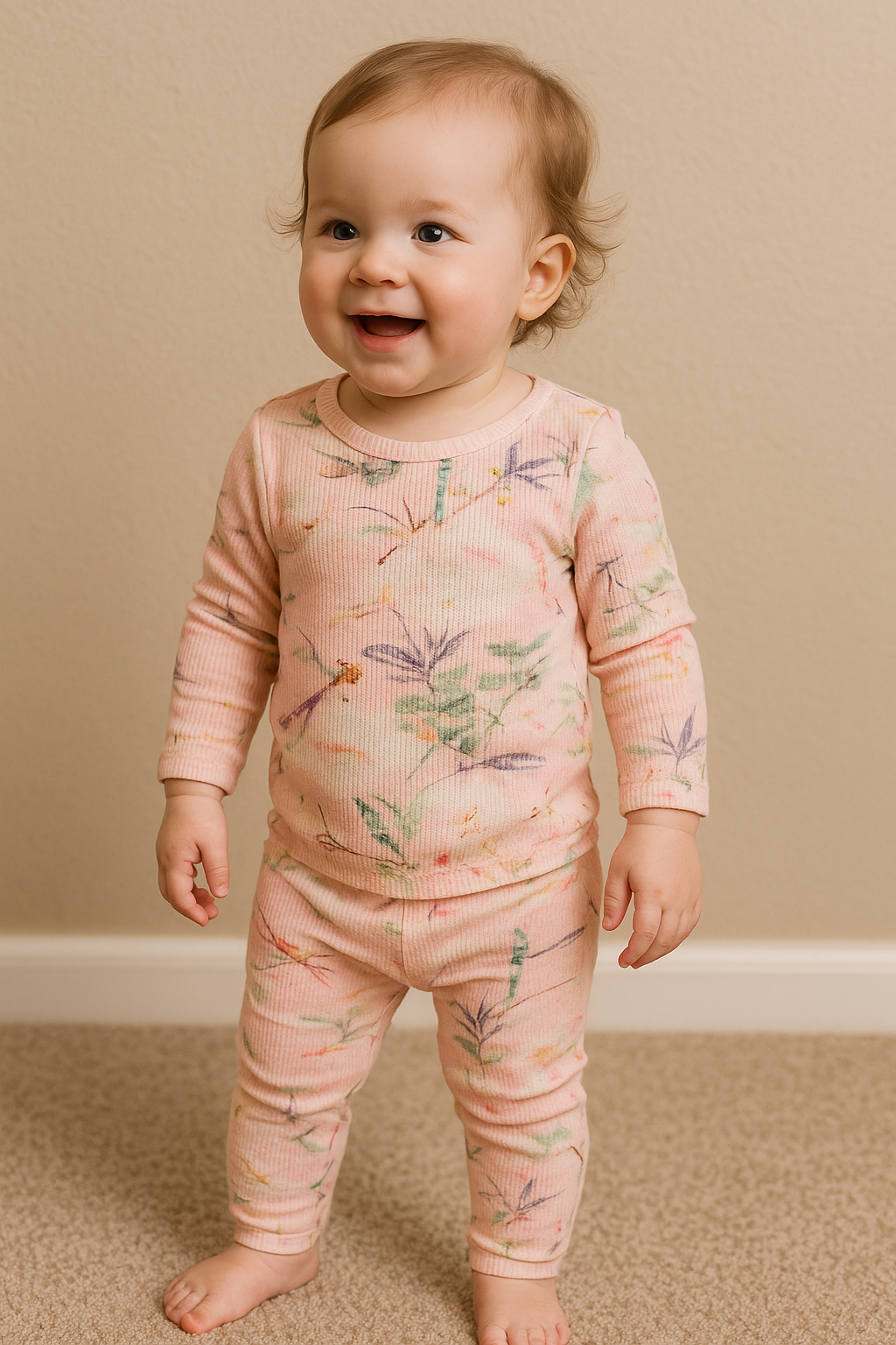 Premium Full sleeves Ribbed Tshirt with Pant (Birds Nest)