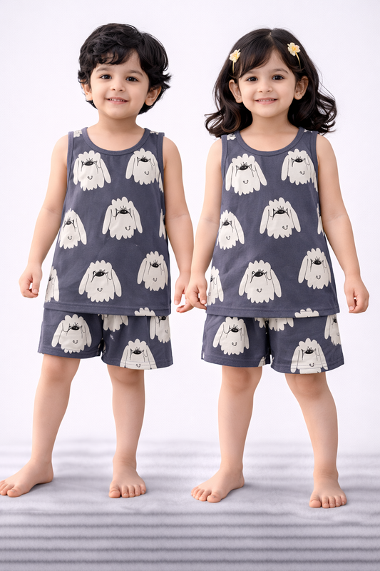 Sleeveless Shorts Sets(Hello Mr.BIG)