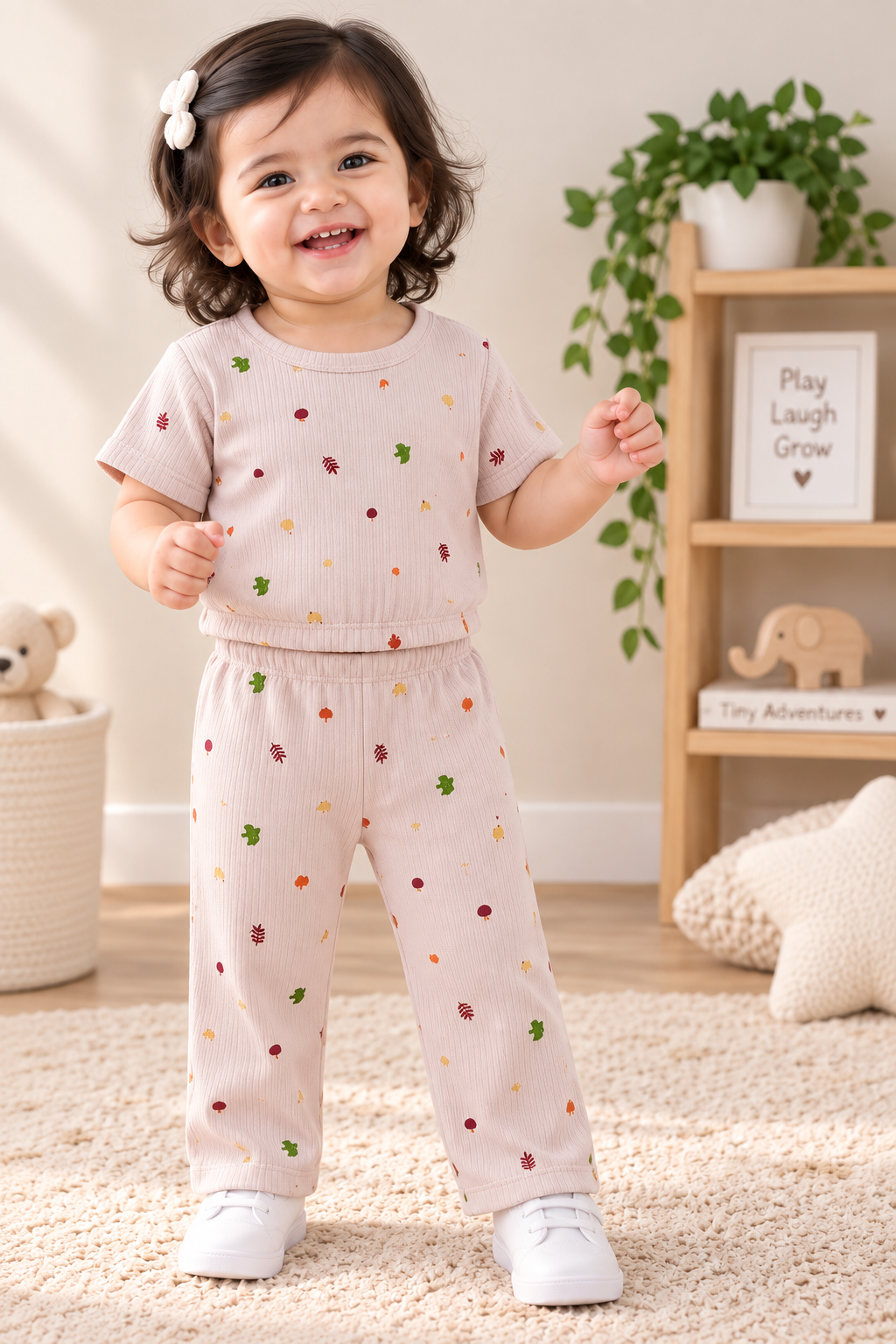 Crop Top & Pant Set ( Butta flower)