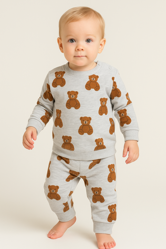 Cozy Comfort: Kids’ Loungewear Winter set (Bear)