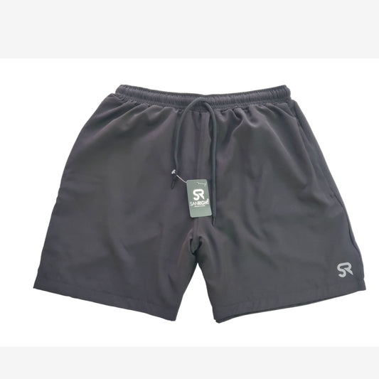 QUICK DRY RUNNING SHORTS WITH NET INSIDE ( DARKGREY) - sanright