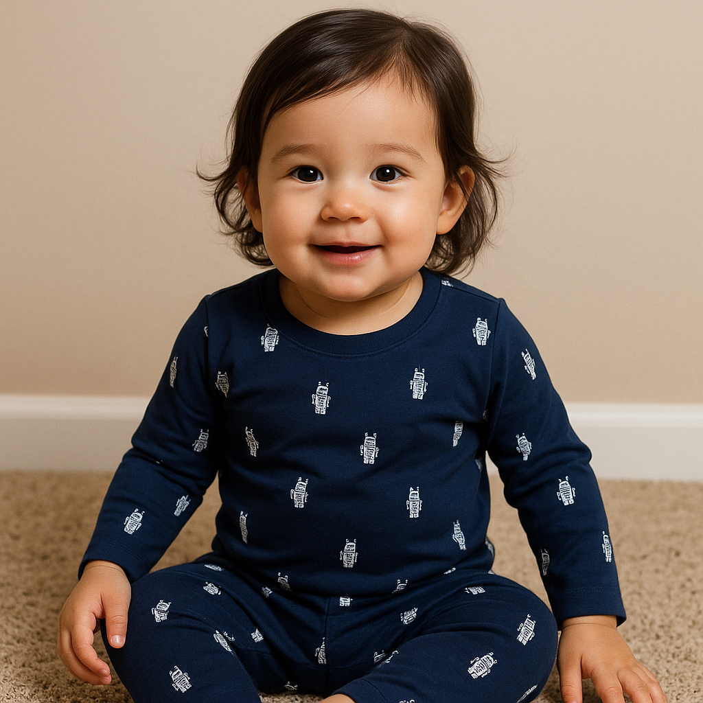 Premium Full sleeves Tshirt with Pant (Blue Coke) (Yr)