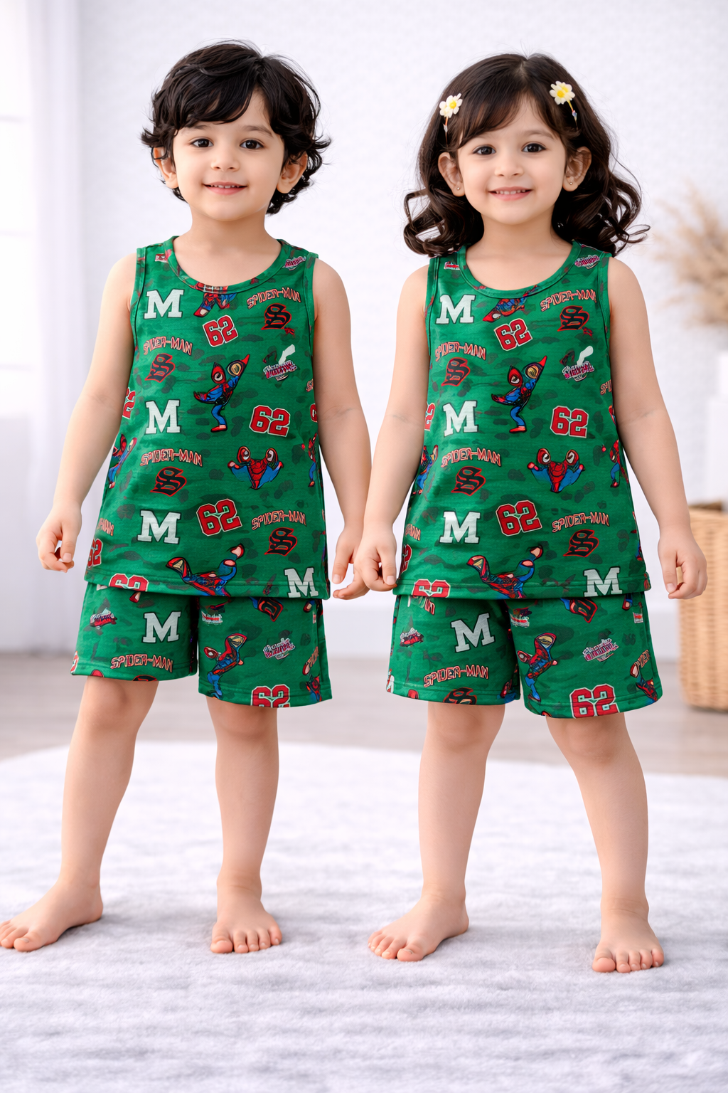 Sleeveless Shorts Sets (Spider Man 62))