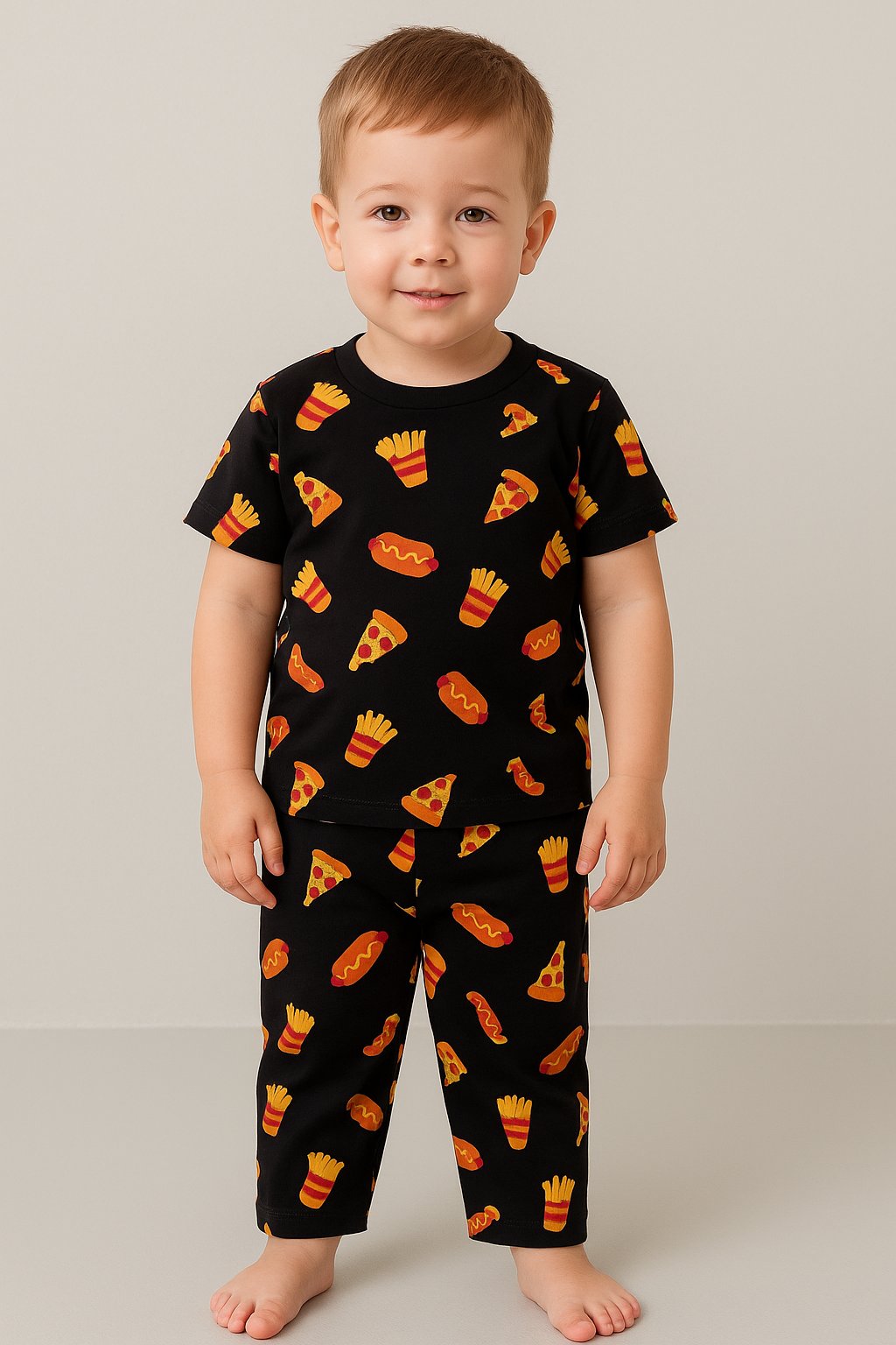 Premium Shorts sleeves Tshirt with Pant (Sandwich)(3-7 Yrs)