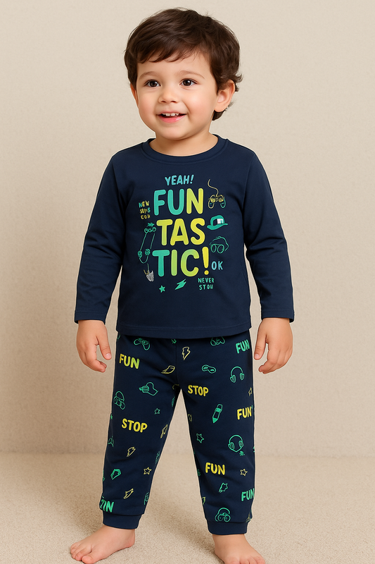 Premium Full sleeves Tshirt with Pant (Funtastic) (Yr)