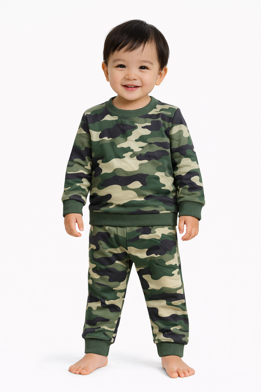 Premium Winter Full sleeves Tshirt with Pant (Military 3.0)