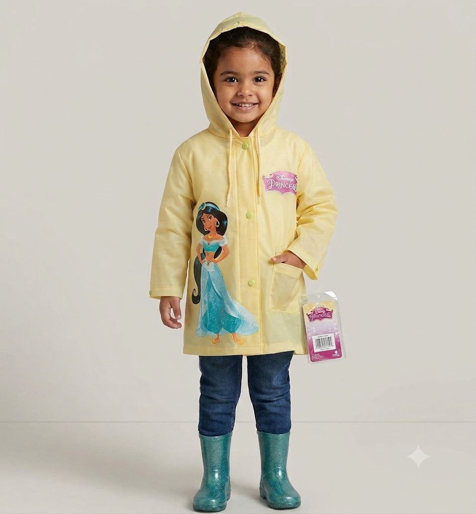 Mustard Avenger Kids' Raincoat  (Yellow - Barbie) (3-4 Yrs)