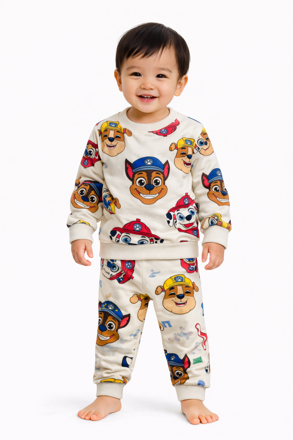 Premium Winter Full sleeves Tshirt with Pant (Paw 🐾 Patrol 🚓 🧢)