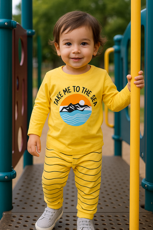 Premium Full sleeves Tshirt with Pant (Take Me to The SEA)