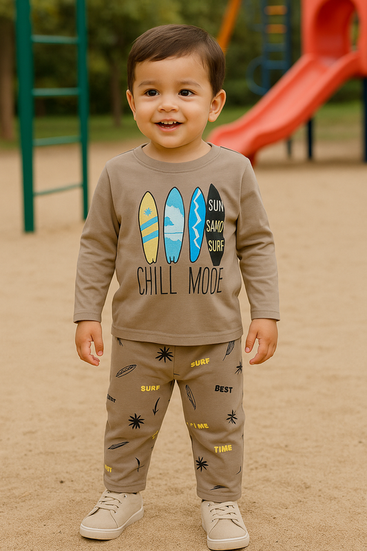 Premium Full sleeves Tshirt with Pant (Chill Mode) (Yr)