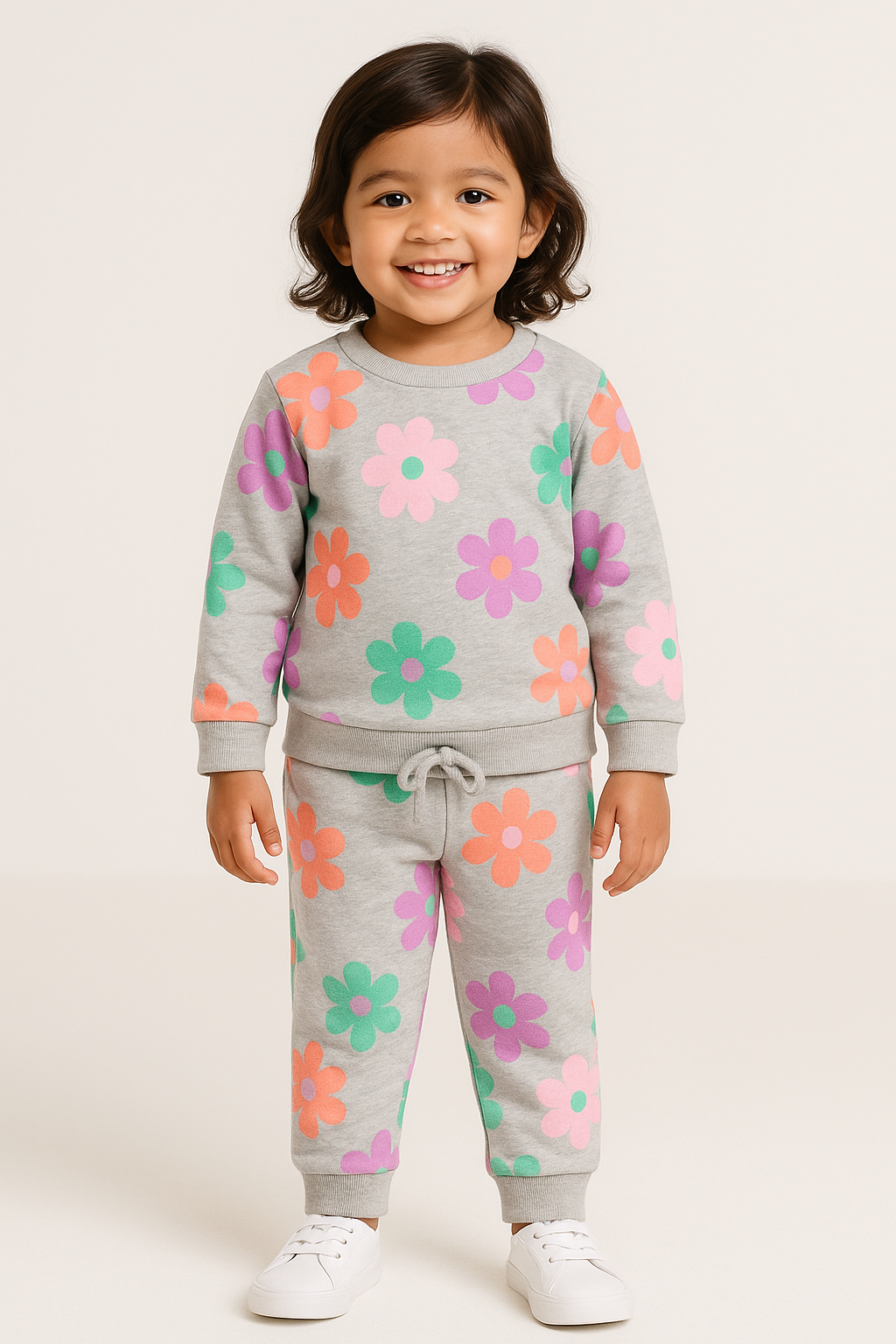 Premium Winter Full sleeves Tshirt with Pant (Bloom & Smile)