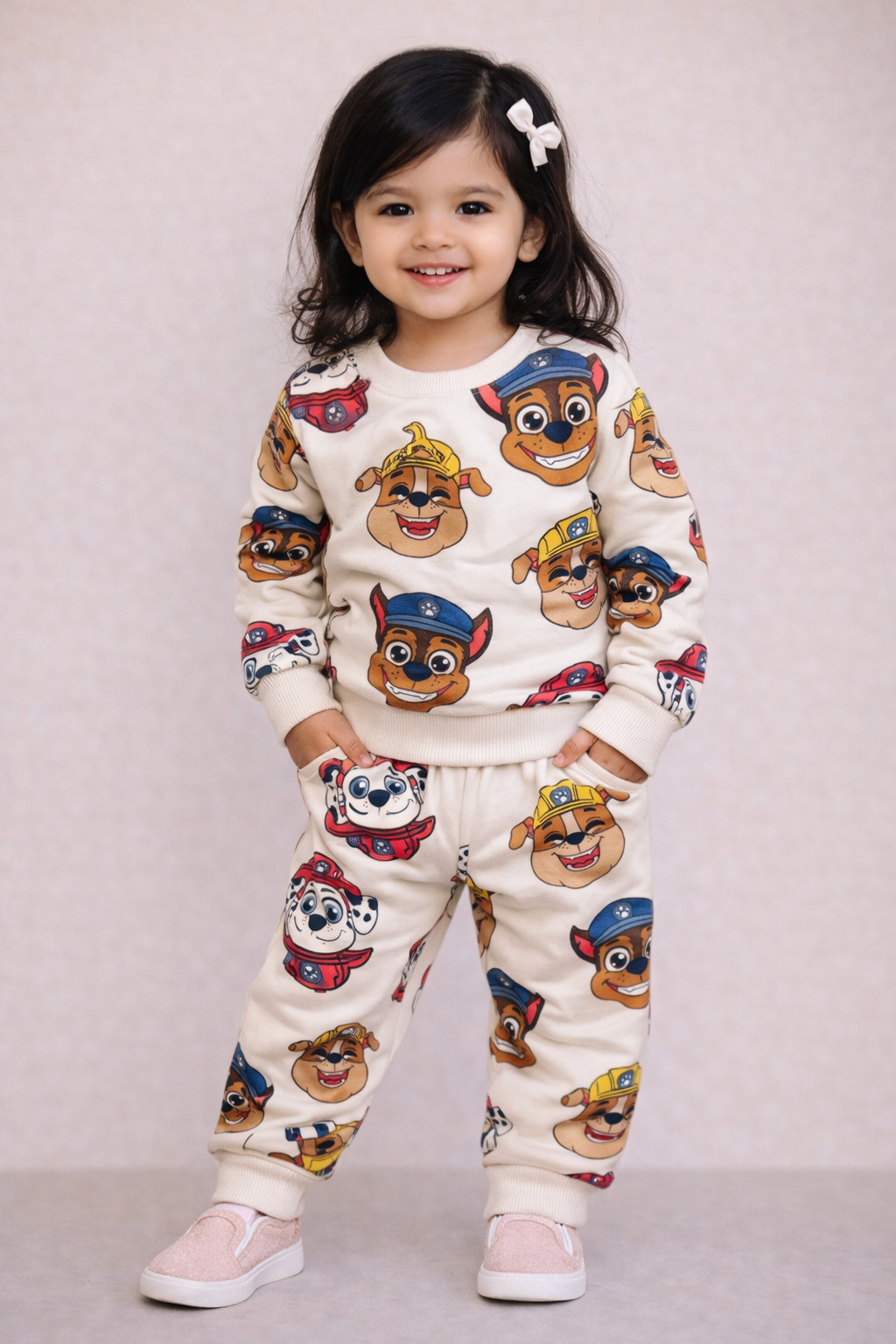Premium Winter Full sleeves Tshirt with Pant (Paw 🐾 Patrol 🚓 🧢)