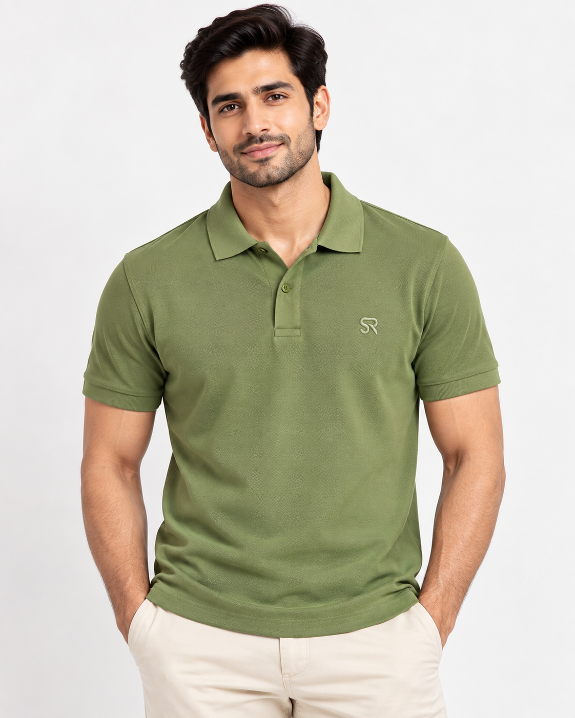 Men's Premium Mars Fabric Performance Polo T-Shirt - Pista Green