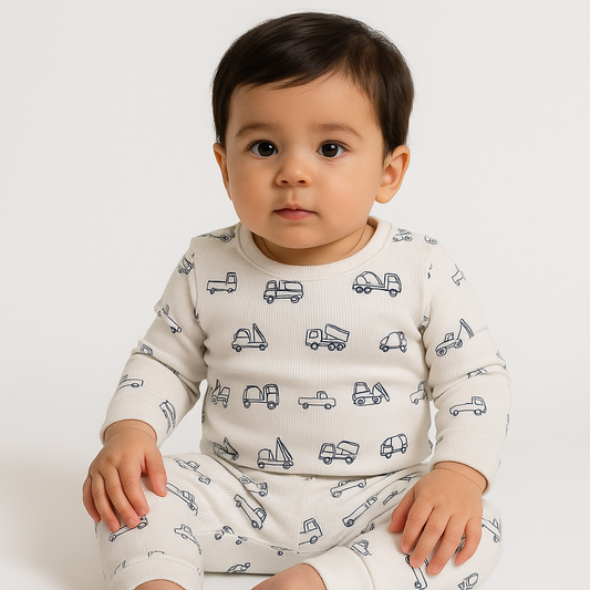 Premium Full sleeves Ribbed Tshirt with Pant (Truck & Crane)