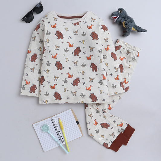 Cozy Comfort: Kids’ Loungewear Pant Set ANIMAL THEME - sanright
