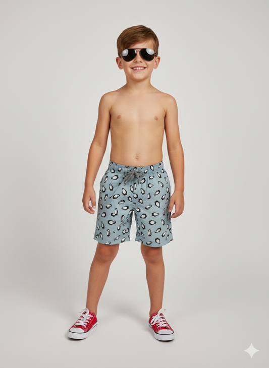Kids' Printed Shorts - PENQUIN