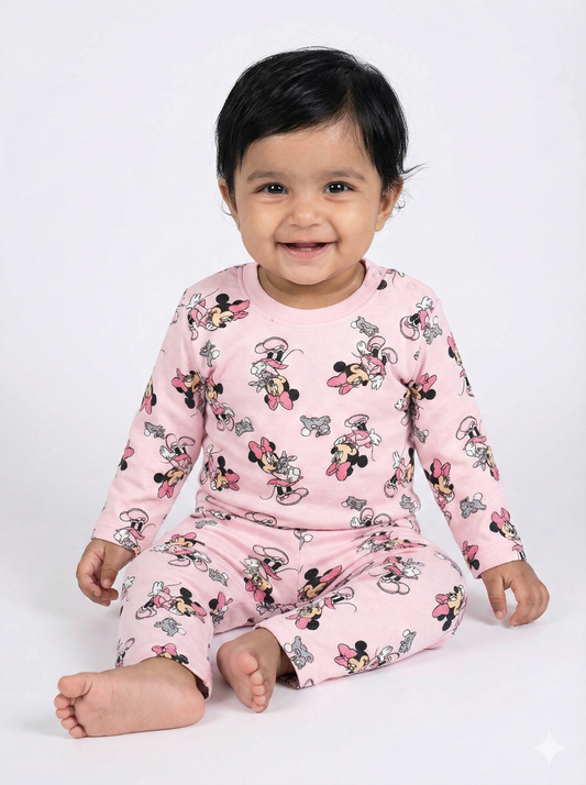 INFANT Kids’ Loungewear Winter set  (CUTE MINNIE) (Fleece)