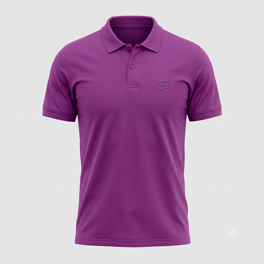 Men's Premium Mars Fabric Performance Polo T-Shirt - Purple